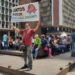 Trabajadores de la salud y otros gremios protestan en Caracas por mejoras salariales