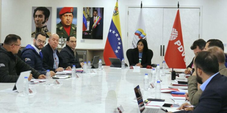 Vicepresidenta Delcy Rodríguez evaluó políticas energéticas con la junta directiva de PDVSA