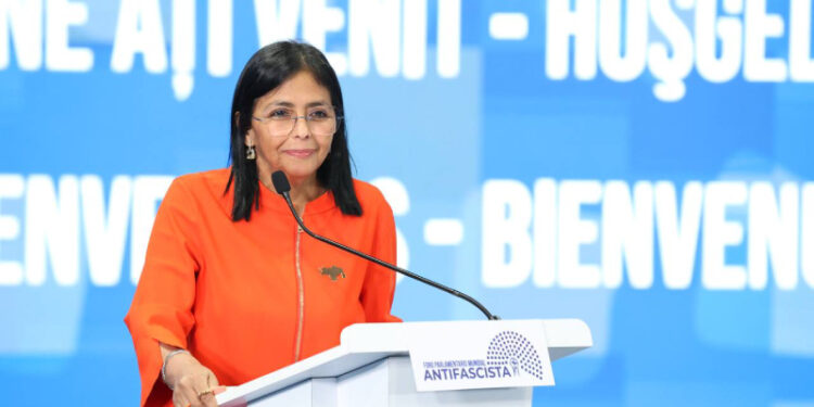 Delcy Rodríguez asegura que Rusia «lidera una batalla histórica contra el fascismo»