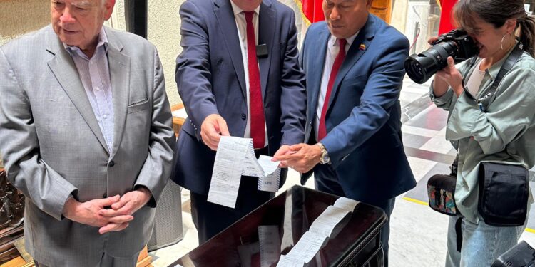 Actas que demuestran la victoria de Edmundo González fueron presentadas ante el Senado de Chile