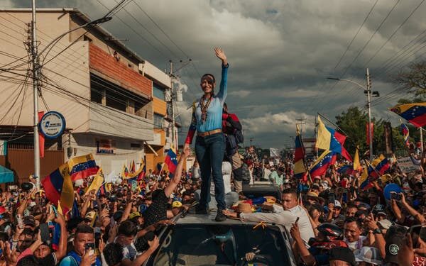 La “dama de hierro” venezolana pide a Trump que salve la democracia de su país