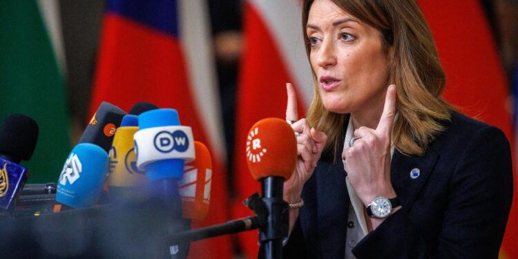 Presidenta de la Eurocámara pidió a la Unión Europea un lenguaje más claro sobre Venezuela: «Precisamos hacer más»