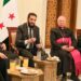 El líder de la transición siria se reunió con una delegación de la comunidad cristiana