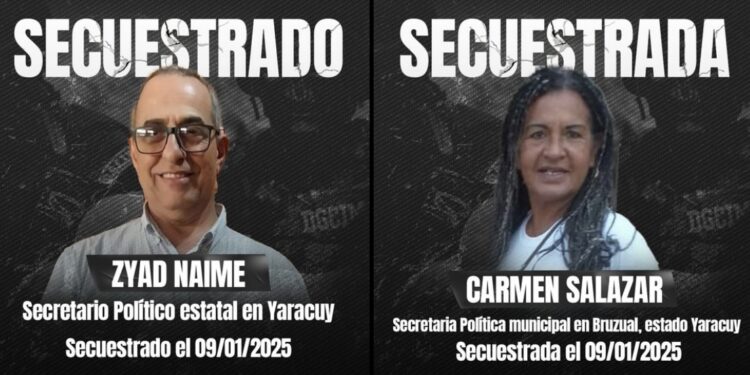 Vente Venezuela denunció el secuestro de dos secretarios políticos en el estado Yaracuy