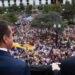 Edmundo González fue recibido por miles de  venezolanos en Ecuador