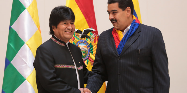Evo Morales felicitó a Nicolás Maduro por su ilegítima juramentación presidencial
