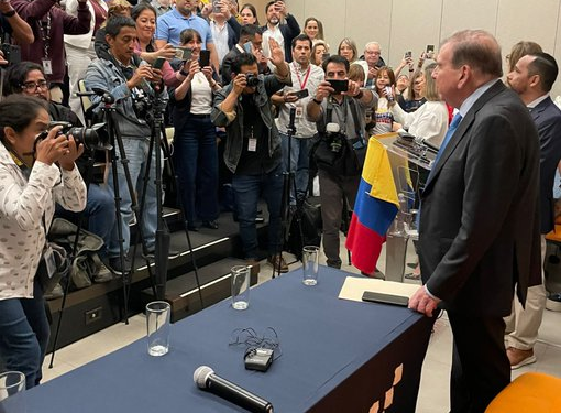 Antes de su encuentro con el presidente, Edmundo González se reunió con la diáspora venezolana en la ciudad de Guatemala (Foto)