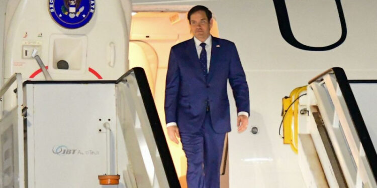 Marco Rubio llegó a República Dominicana y será recibido por el presidente Luis Abinader