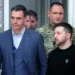 Pedro Sánchez y otros líderes europeos anuncian mil millones de euros en ayuda militar a Ucrania en 2025