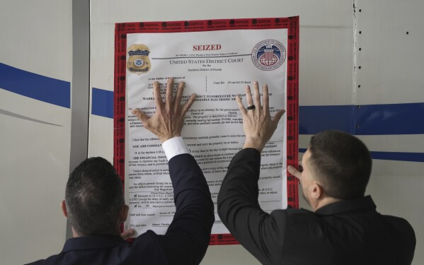 EEUU incautó otro avión del régimen chavista que era usado por Jorge y Delcy Rodríguez para sus viajes