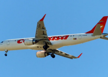 Dos aviones de Conviasa con el lema “Plan Vuelta a la Patria” aterrizaron en Texas (Video)