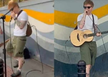 Policía india echa a Ed Sheeran de concierto improvisado en la calle (Video)