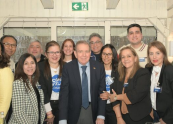 Venezolanos en Múnich se reunieron con Edmundo González Urrutia (Fotos)