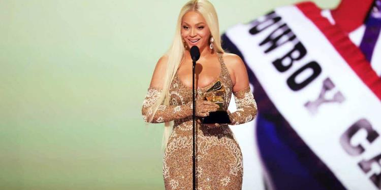 Beyoncé hizo historia en los Grammy al convertirse en la primera mujer afroamericana en ganar un premio country en 50 años