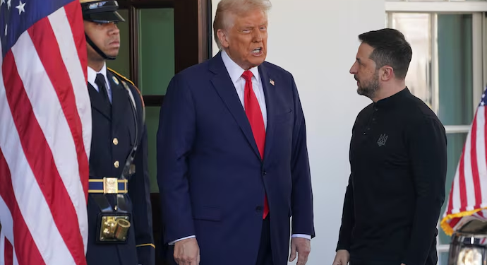 Zelensky llega a la Casa Blanca para reunirse con Trump
