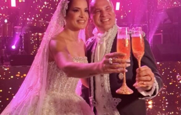 Omar Vizquel y Mónica Gemza celebraron su matrimonio en la Hacienda Santa Teresa