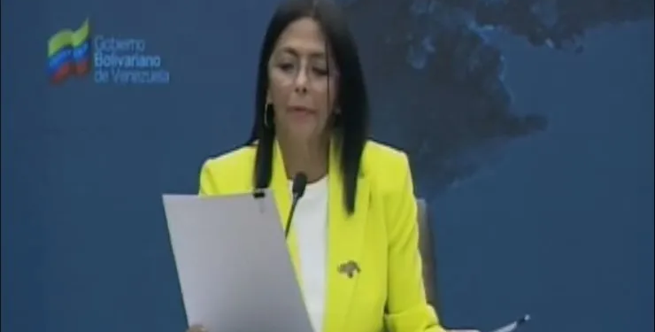 Delcy Rodríguez denuncia que la ExxonMobil “realiza lobby contra las licencias petroleras” en Venezuela