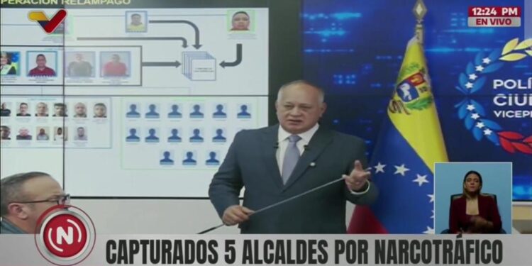 Diosdado Cabello: Seis alcaldes y más de 120 empresas están involucradas al narcotráfico en el Zulia