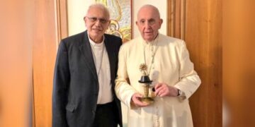 El cardenal Baltazar Porras se despidió del papa Francisco en la basílica de San Pedro