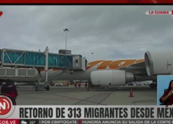 313 migrantes venezolanos retornaron este jueves desde Ciudad de México