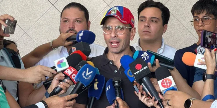 Capriles afirma que espera pasar la pagina del 28 de julio