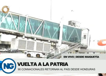 Llegan al país 90 migrantes venezolanos desde Honduras en nuevo vuelo del Plan Vuelta a la Patria