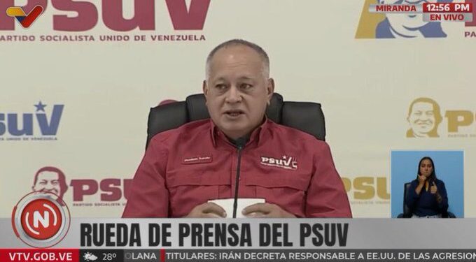 Diosdado Cabello reafirma la unidad del chavismo y confía en un proceso electoral impecable para el 27 de julio