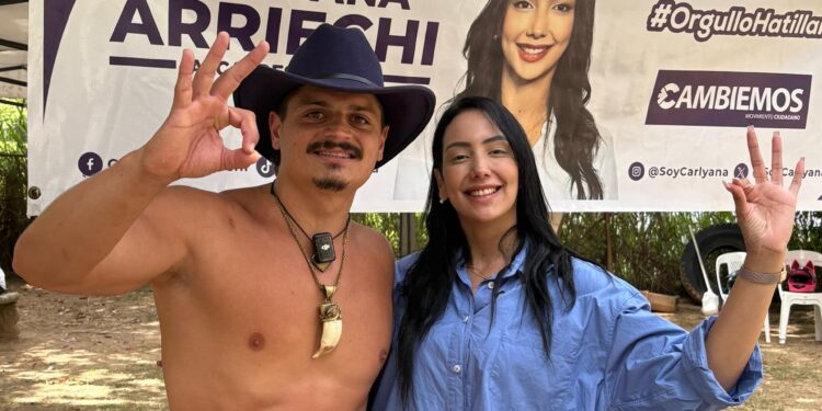 Candidata Carlyana Arriechi agarra consejos del influencer Gianpiero Fusco para potenciar El Hatillo