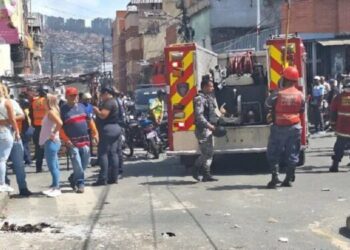 20 personas heridas tras la explosión de una bombona de gas en Caracas