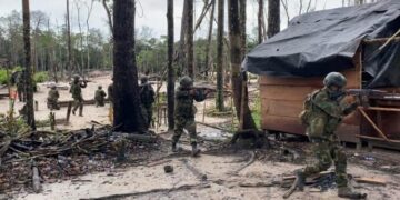 FANB asegura que destruyó un campamento de minería ilegal en Amazonas