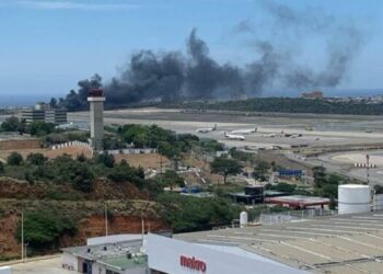 Aeronave se estrella en pista del aeropuerto de Maiquetía por fuertes vientos