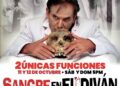Monólogo “Sangre en el diván” con Héctor Manrique despide el 2025 este 11 y 12 de octubre