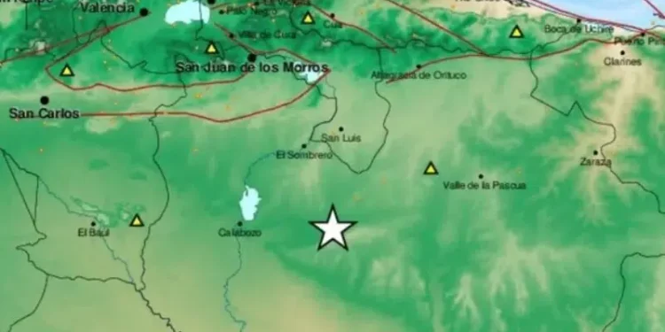 Sismo de magnitud 3,7 se registra en el centro de Venezuela