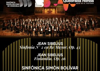 La Sinfónica Simón Bolívar presenta un concierto magistral dedicado a Sibelius en el marco del 50 aniversario de El Sistema