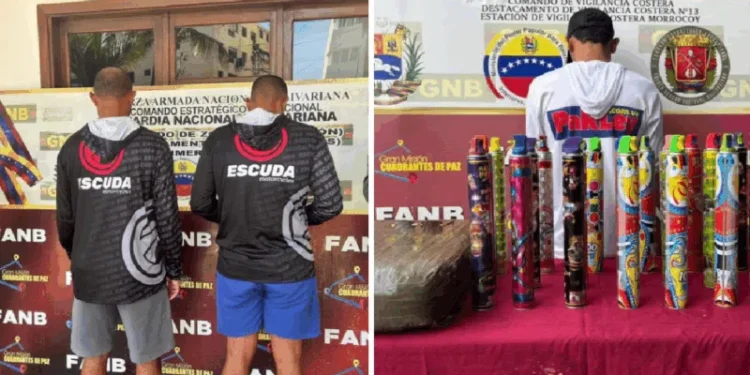 GNB detuvo a tres hombres e incautó un yate por daños ambientales en Los Juanes