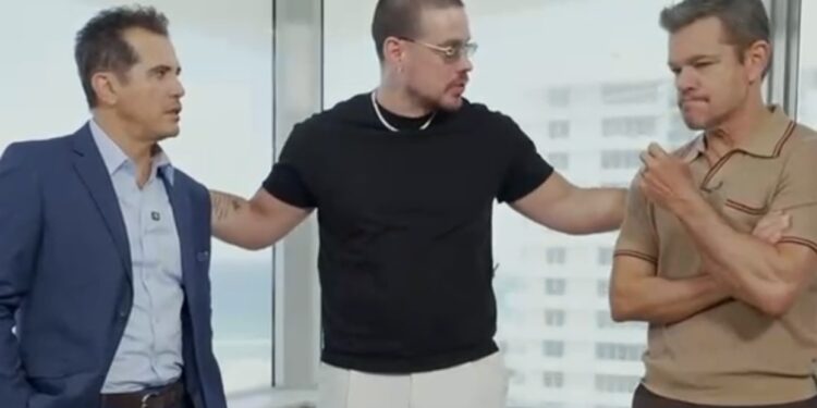 Marko grabó promoción para la película “La Odisea” Junto a los actores Matt Damon y John Leguizamo